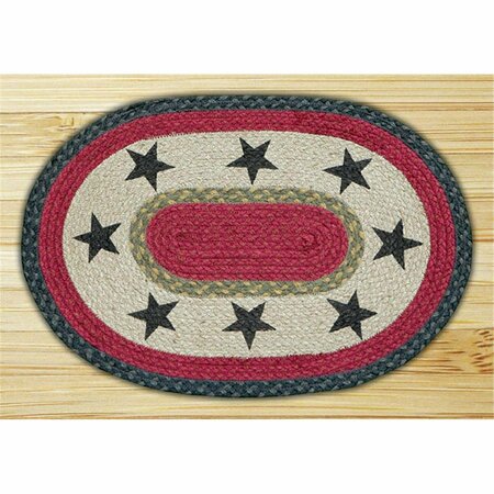 CAPITOL EARTH RUGS Stars Oval Placemat 48-238S